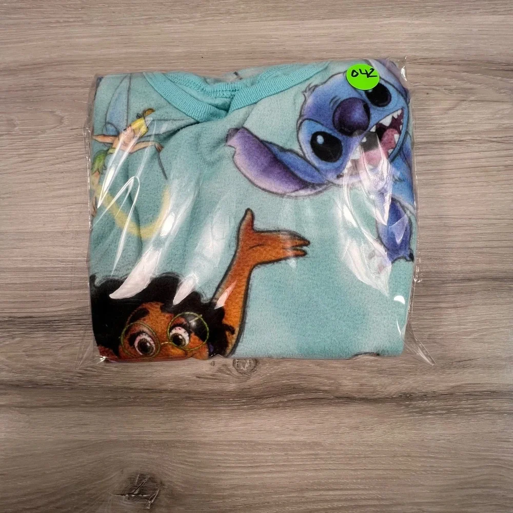 Disney‎ 100 Mirabel Stitch Minnie Fairy Fleece Pajama Set XS (4/5) Girls